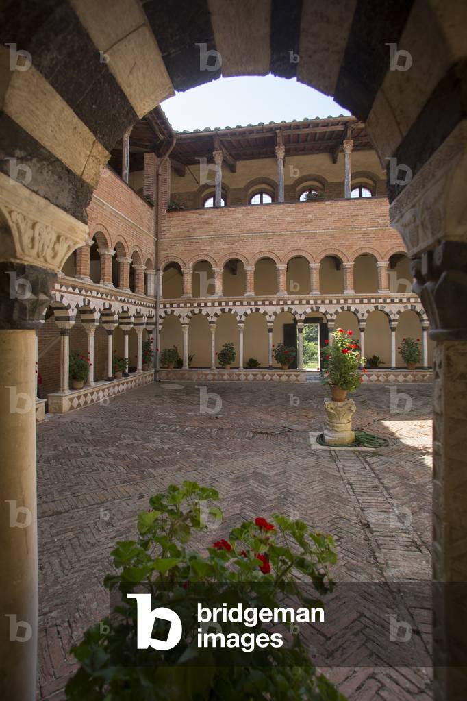 Abbey of Santissima Trinità and Santa Mustiola a Torri, Sovicille, Siena, Tuscany, Italy