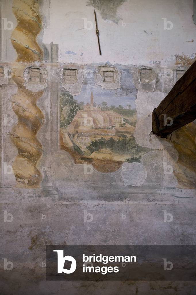 Fresco, Abbey of Santa Maria del Pero, Monastier, Veneto, Italy (photo)