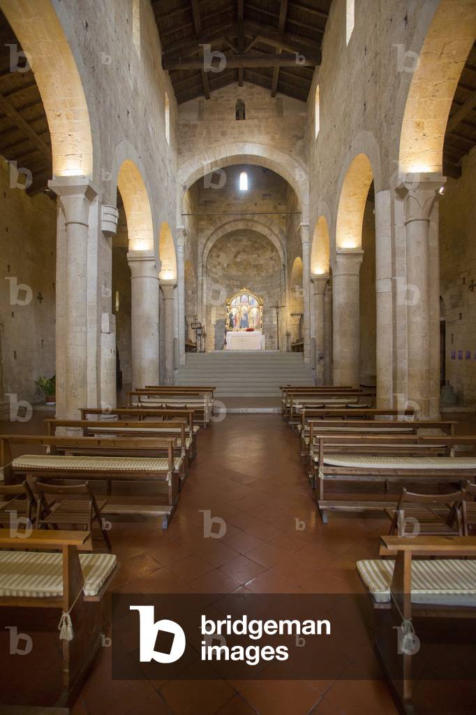 Saint Salvatore and Saint Cirino Abbey, Abbadia, Monteriggioni, Province of Siena, Tuscany, Italy (photo)