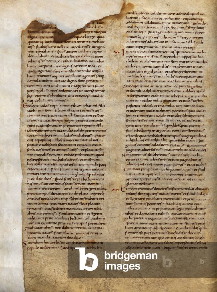 Page from the Bible, 901-1000 (vellum)