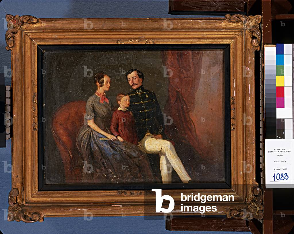 Portrait of the Settala Family, 1845 (oil on panel)