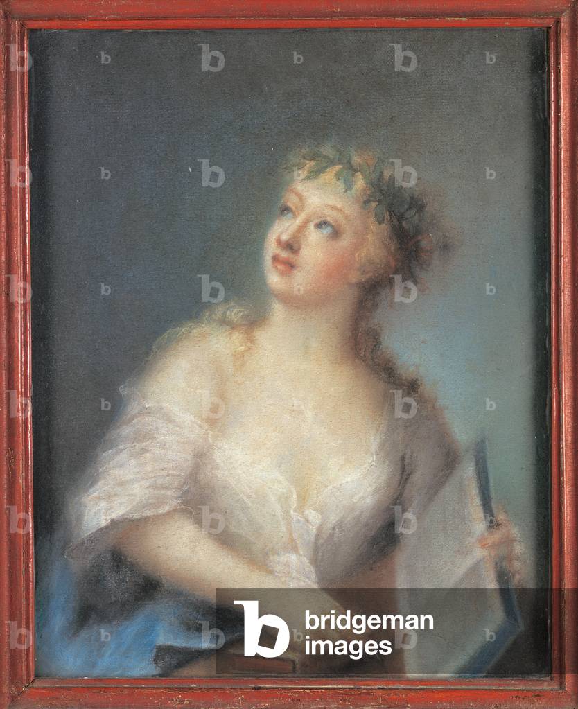 The Poetry, c.1750 (pastel on paper mounted on cardboard)