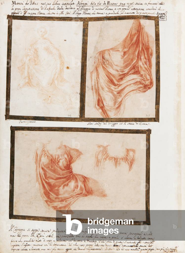 Saint Thecla and Studies of Drapery for the Virgin