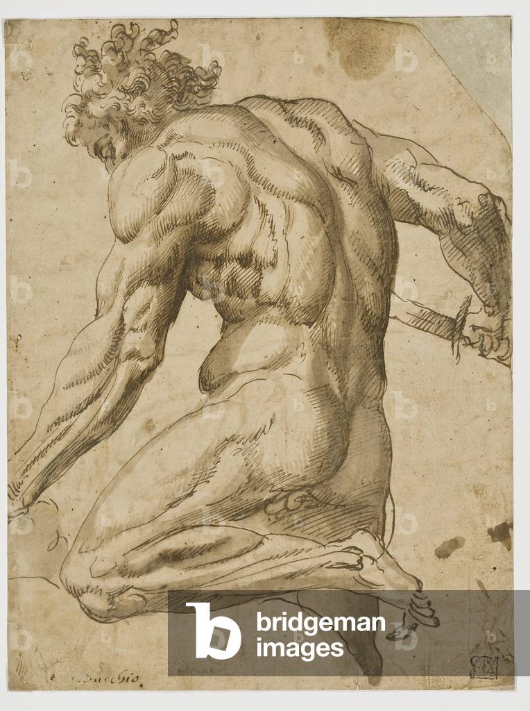 Male Nude with Dagger