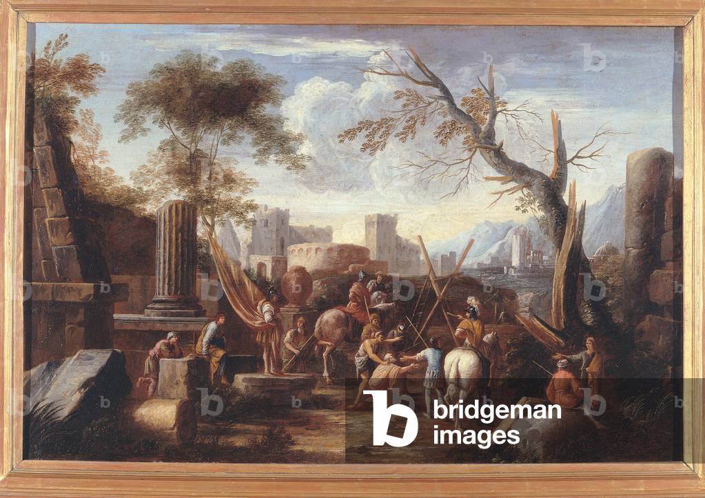 Landscape with the Martyrdom of Saint Andrew. c.1651 (oil on canvas)