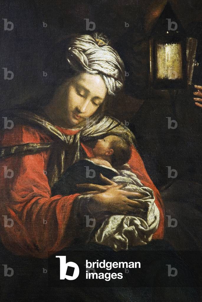 Madonna and Child, detail, c.1620-30 (oil on canvas)