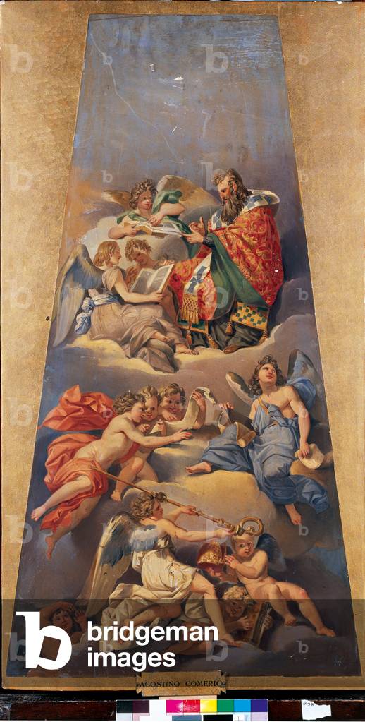 Sketches for the decoration of the Civic Temple of San Sebastiano in Milan, Saint Ambrose, 1828-1833 (oil on panel)