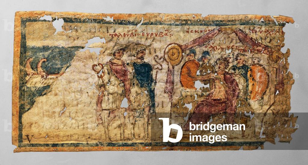 Achilles receiving in his tent Talthybius and Eurybates, asking for Briseis