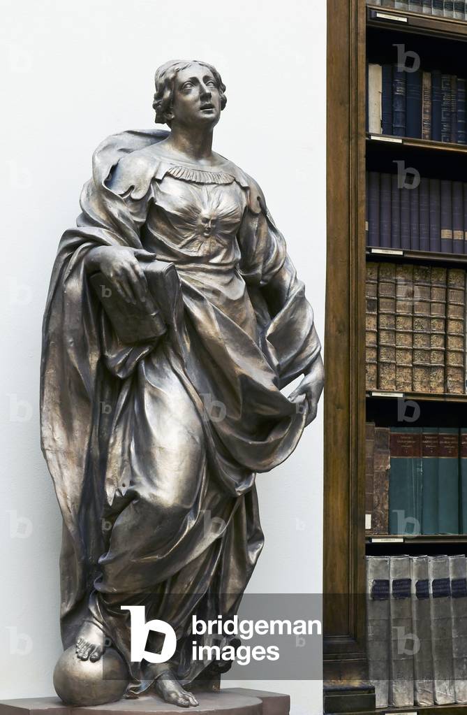 Allegory of Theology, c.1673 (terracotta painted as fake bronze)