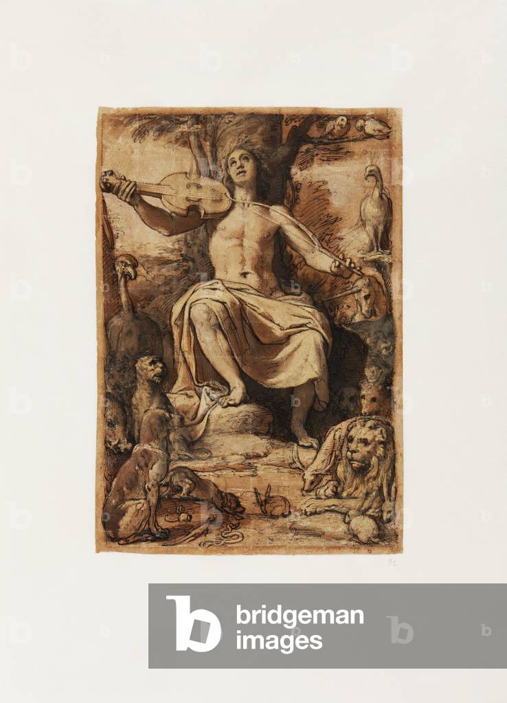 Orpheus Enchanting the Animals