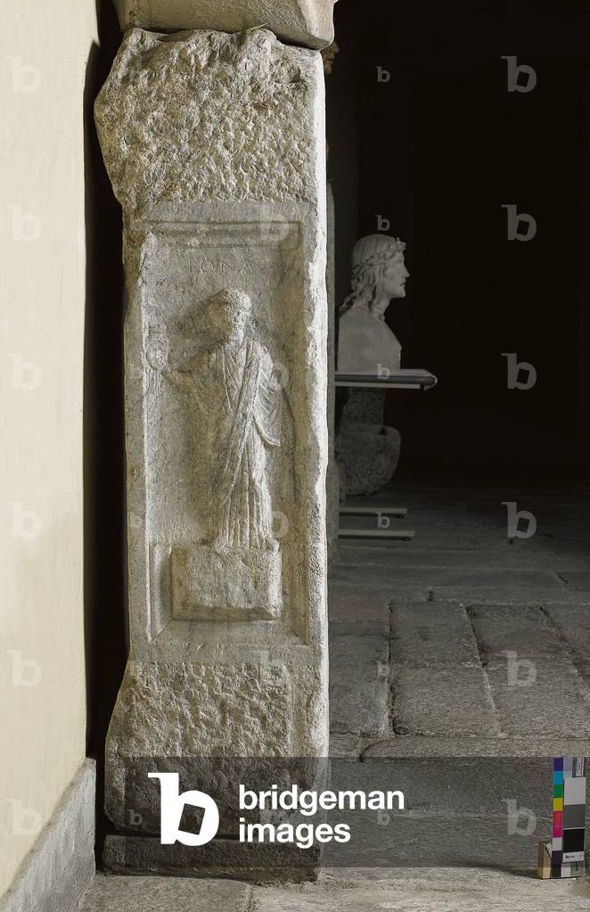 Left Side of Altar for Theocritus Pylades (marble)