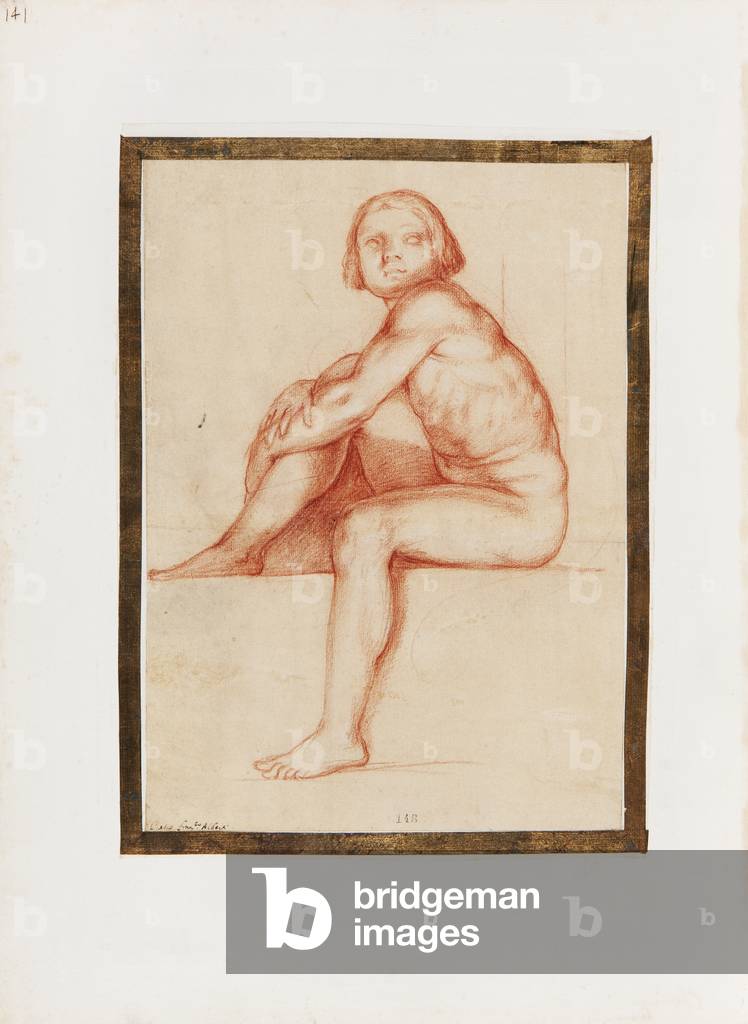 Sitting Nude Young Man
