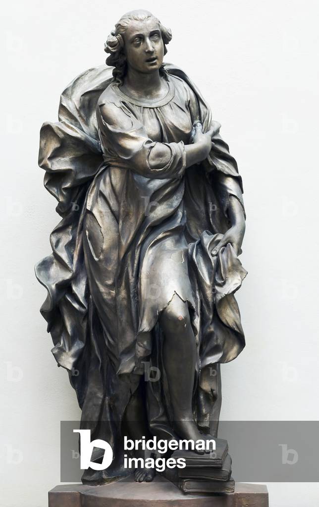 Allegory of Philosophy, c.1673 (terracotta painted as fake bronze)