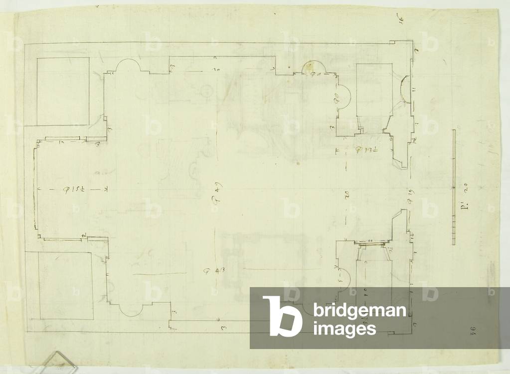 Plan of a church