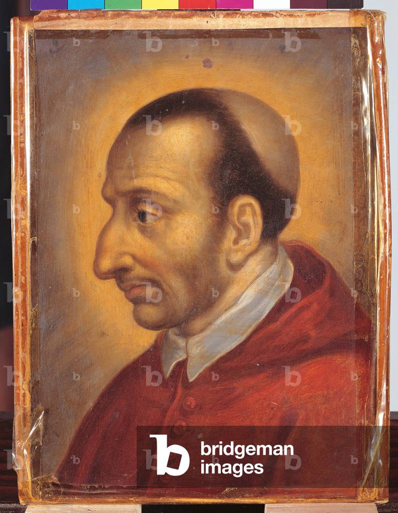 Portrait of Saint Charles Borromeo, 1600-10 (oil on copper)