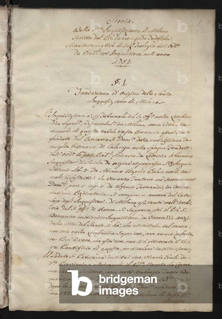 Storia della Santa Inquisizione di Milano