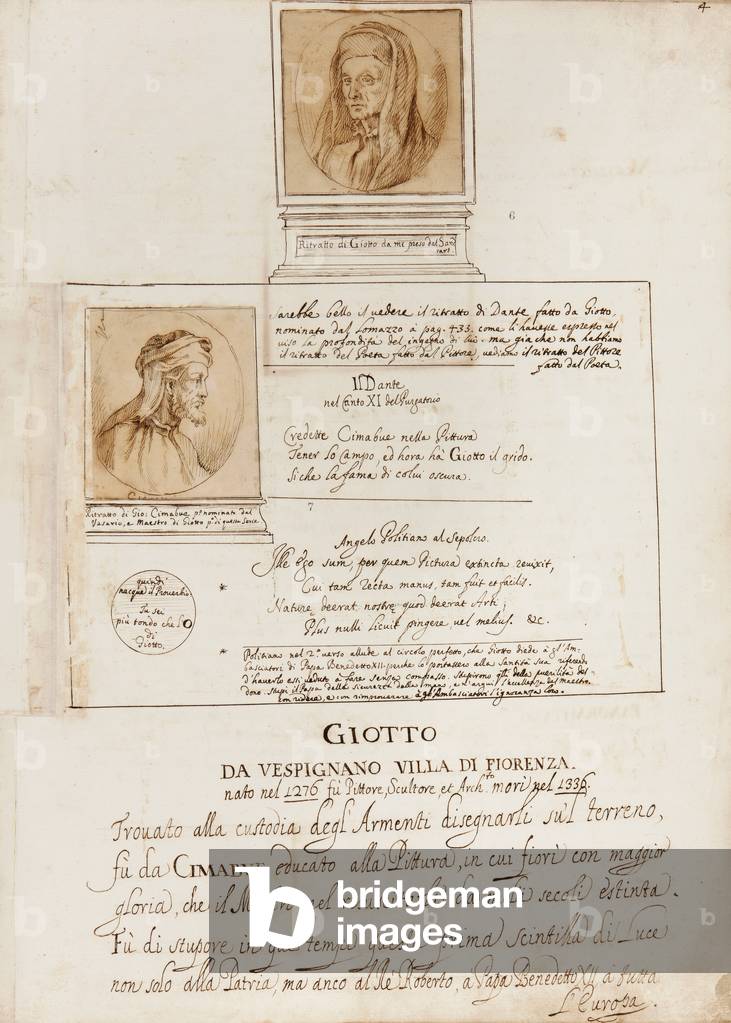 Portrait of Giotto and Portrait of Cimabue