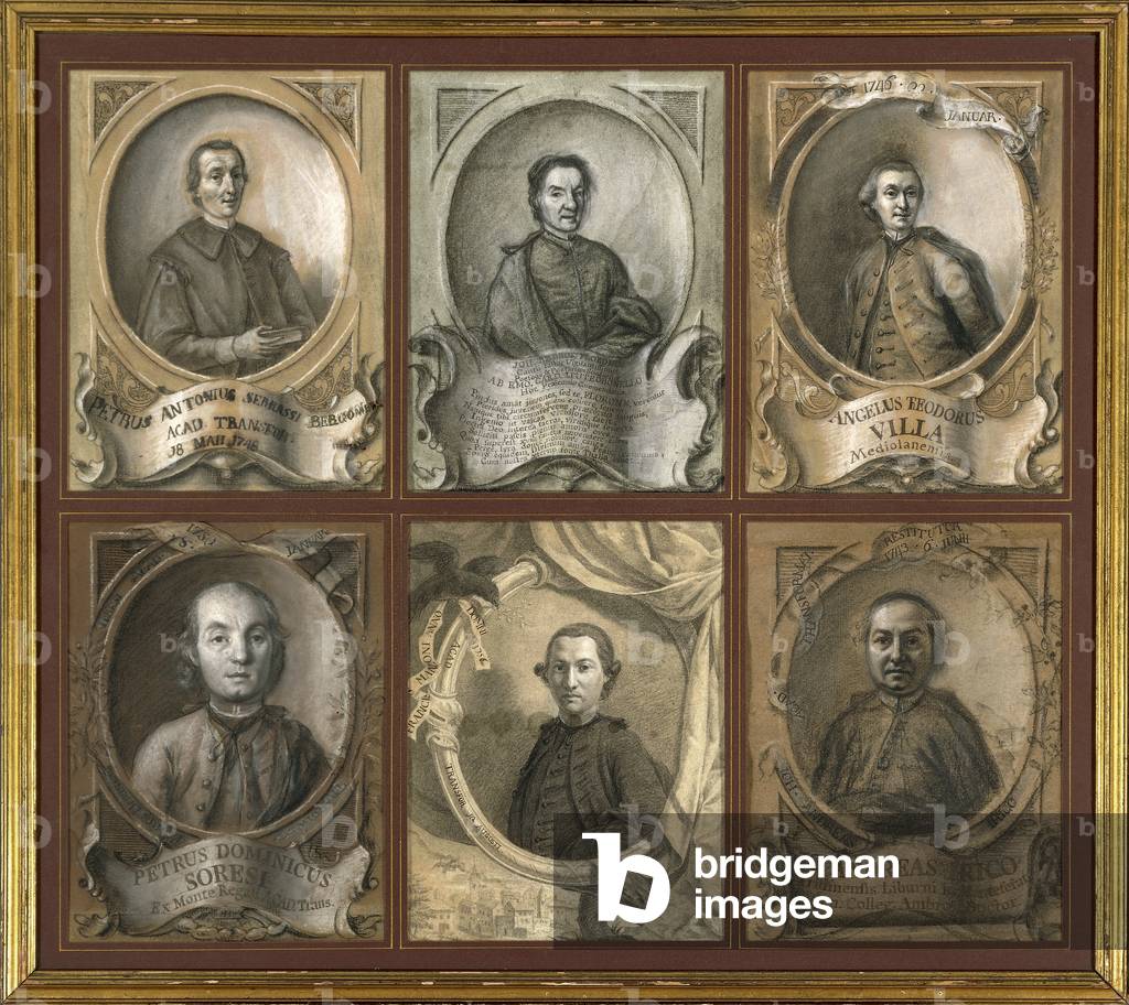 Series of portraits of the canon Giuseppe Candido Agudio