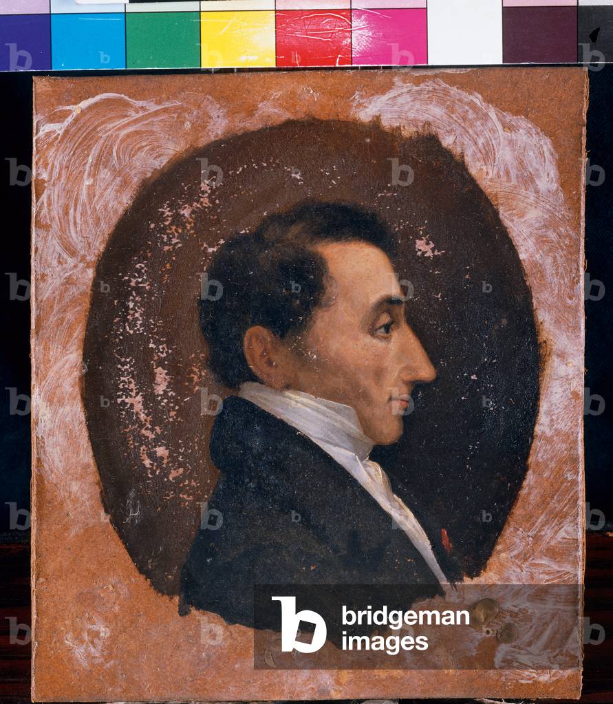 Portrait of the Count Luigi Settala, 1830-32 (oil on cardboard)