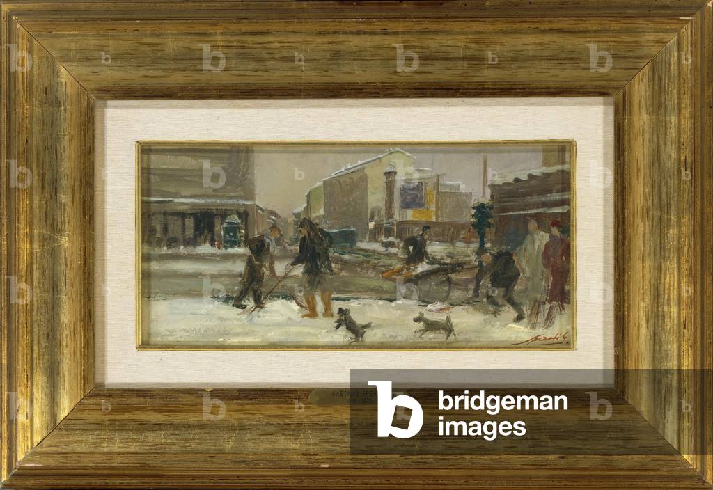 Snowfall in San Babila