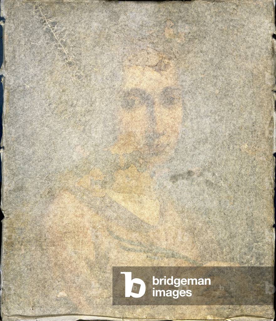 Painting covered by tissue paper