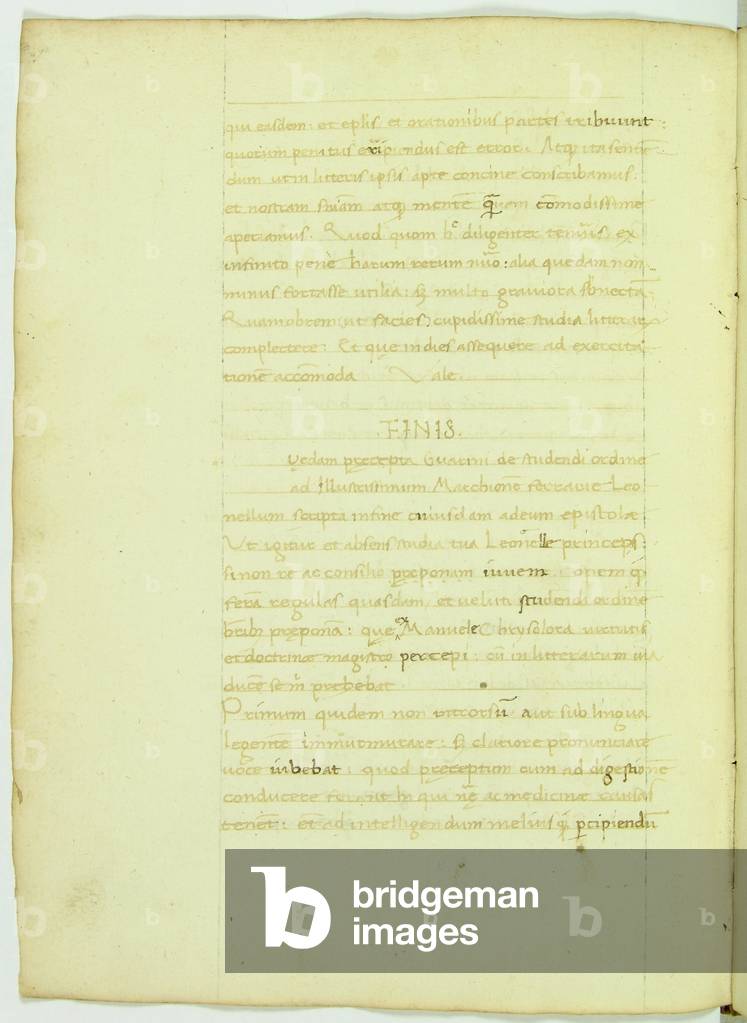 Page from De ordine studendi ad Leonellum Estensem