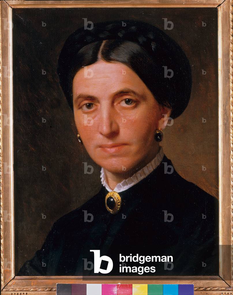 Portrait of His Wife Angiola Robecchi Sala, c.1866 (oil on canvas)