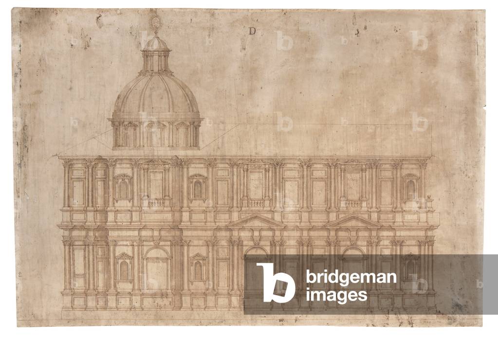 Western side of the church of San Fedele in Milan