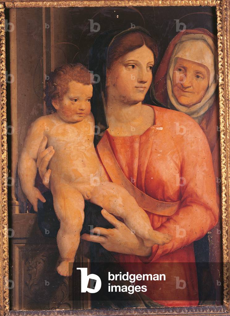 Madonna with Child and Saint Anne, 1550-99 (tempera on panel)