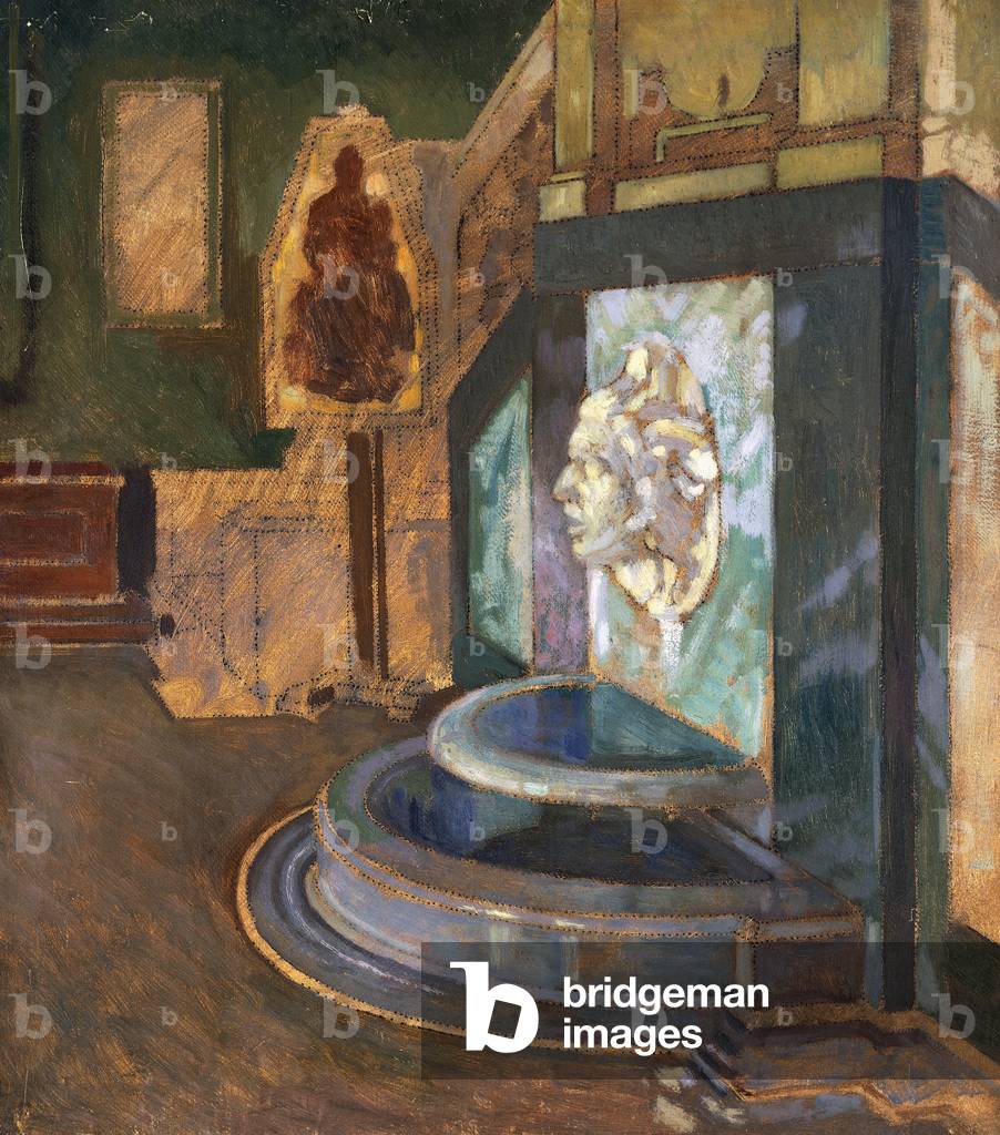 Sketch of the Medusa Room at the Pinacoteca Ambrosiana