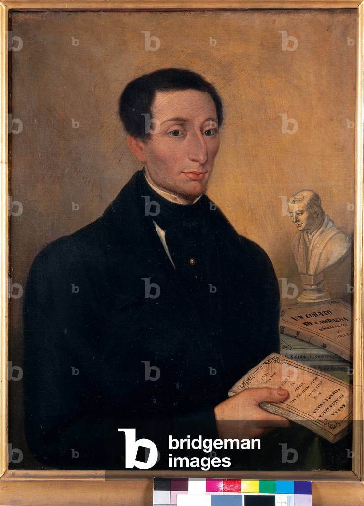 Portrait of Carlo Ravizza, c.1850 (oil on canvas)