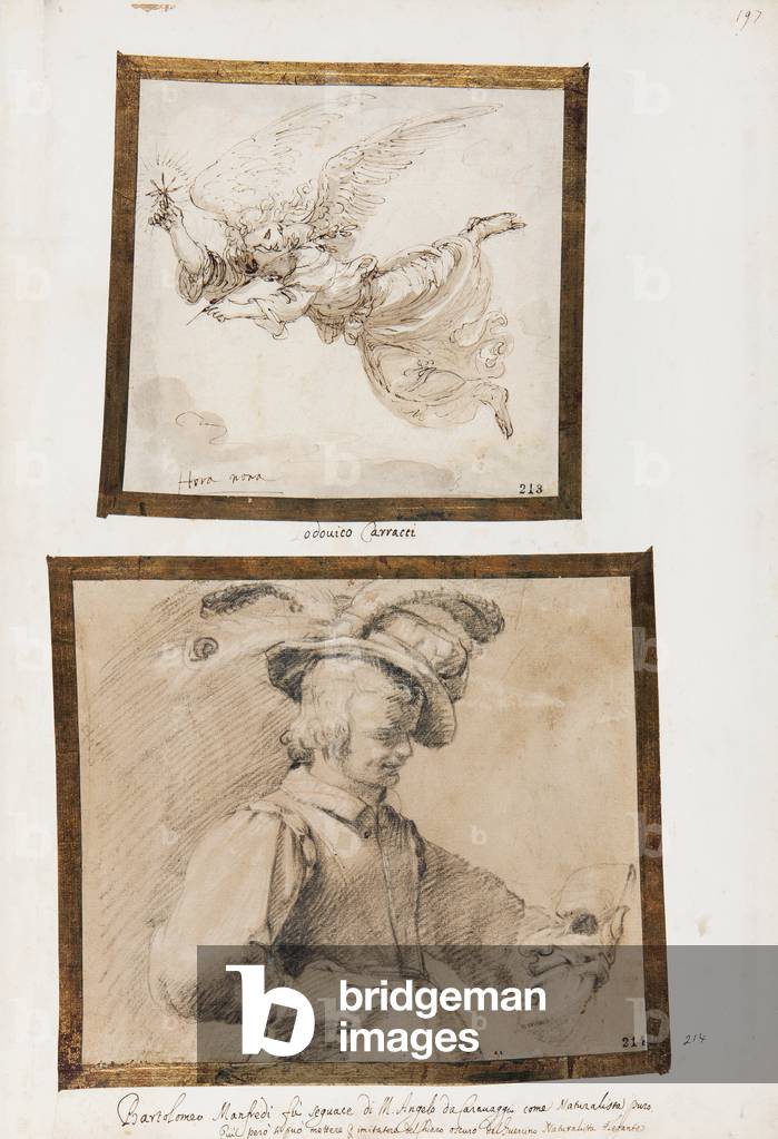 The Twelfth Hour: A Winged Figure Carrying an Olive or Willow Branch and a Star; An Actor Holding a Mask,