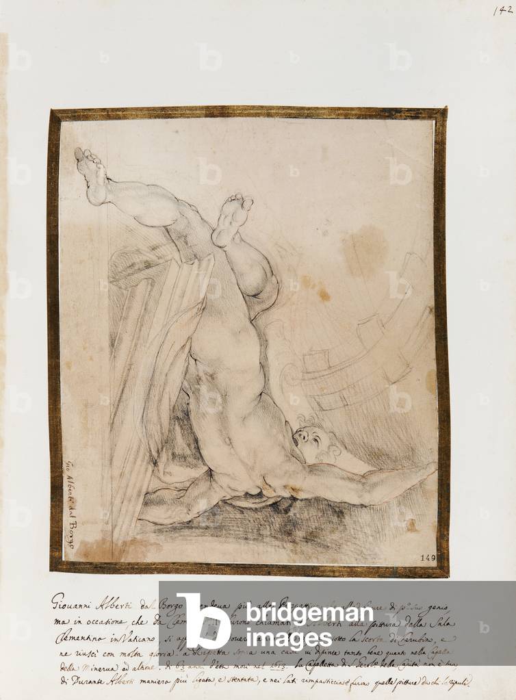 Male Nude on a Cornice