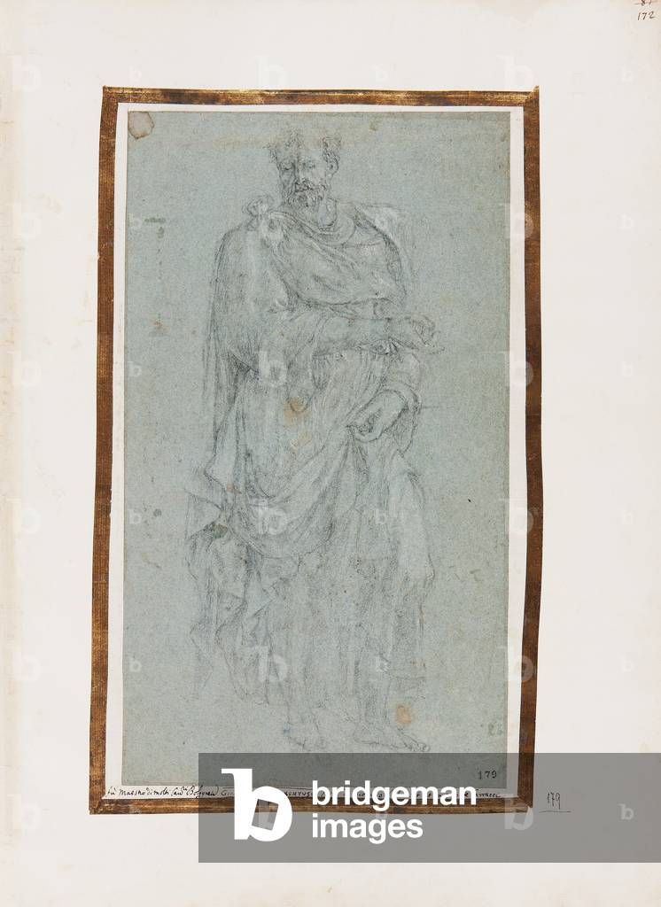 Standing Man Wrapped in a Cloth