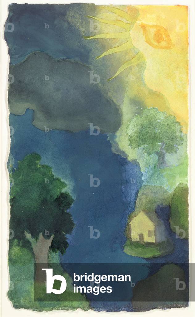 House by the River, 1998 (w/c on paper)