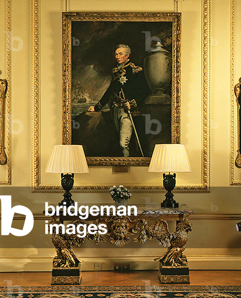10 Downing Street, Admiral Sir Thomas Graves and William Kent's table in Pillared Room (photo)

