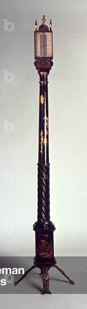 Portable stick barometer with chinoiserie decoration, late 17th century