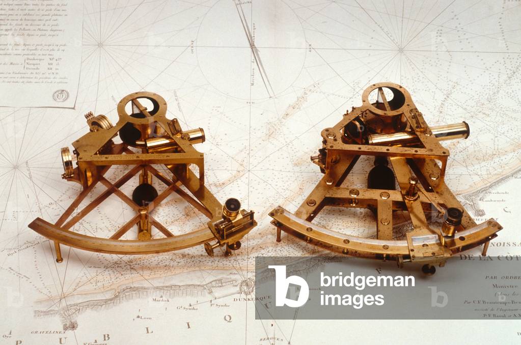 Bridge-type sextants, c.1780 (brass)