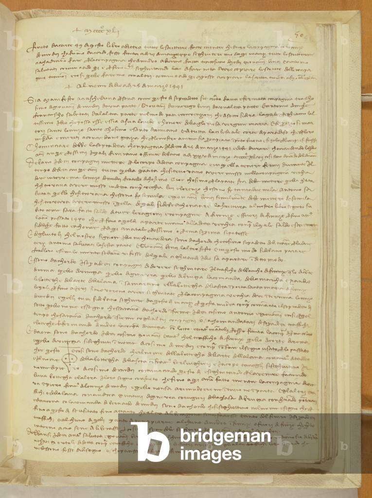 Image de Manuscrit représentant Les livres de comptes secrets de Laurent et Cosimo de Médicis 1501 par Mick Go