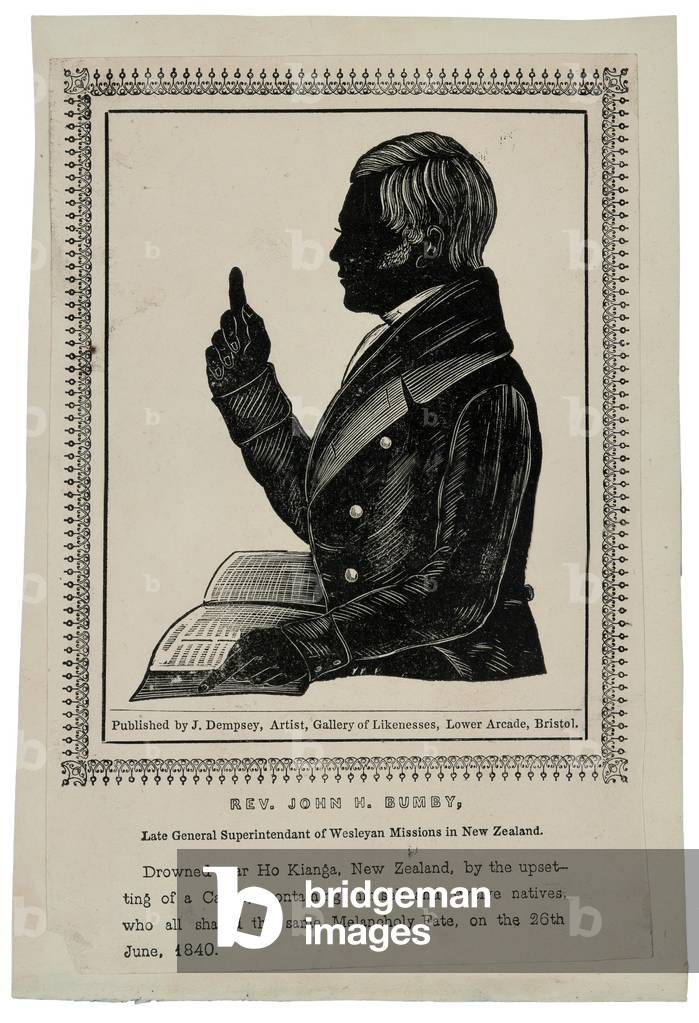 Rev. John H. Bumby, c.1840 (wood engraving)
