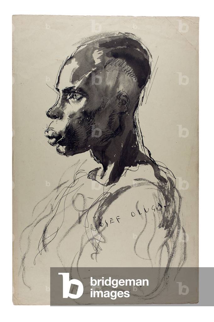 Josef Oluga, 1943 (pen & wash on paper)