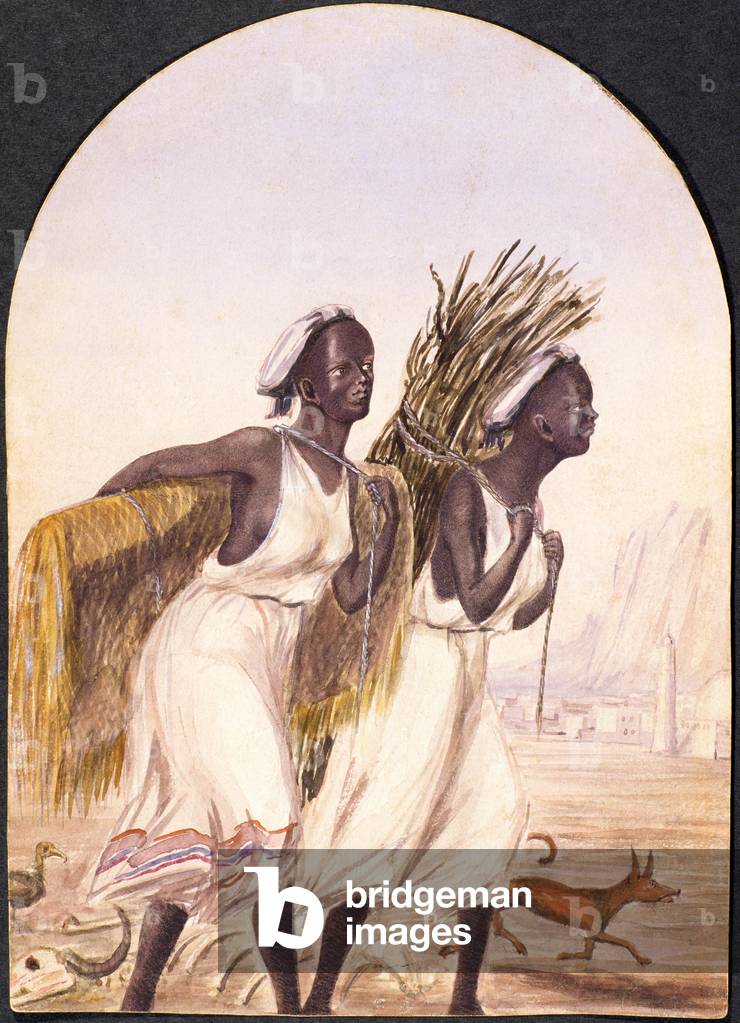 Somali Women at Aden, 1858 (w/c on paper)
