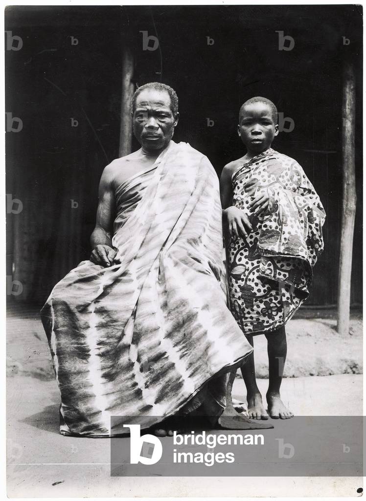 An Ivory-Coast Christian and his son, c.1935 (gelatin silver print)