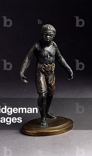 Prize fighter (spelter and bronze)