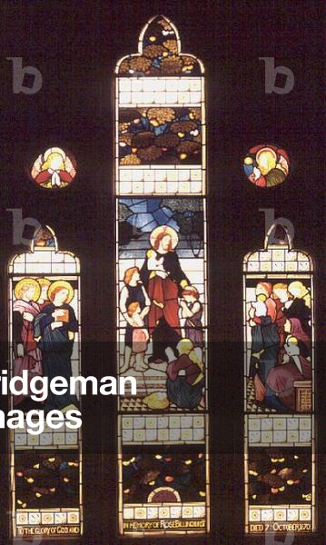 Christ Blessing the Children: by G.E. Cook, 1875 (stained glass)