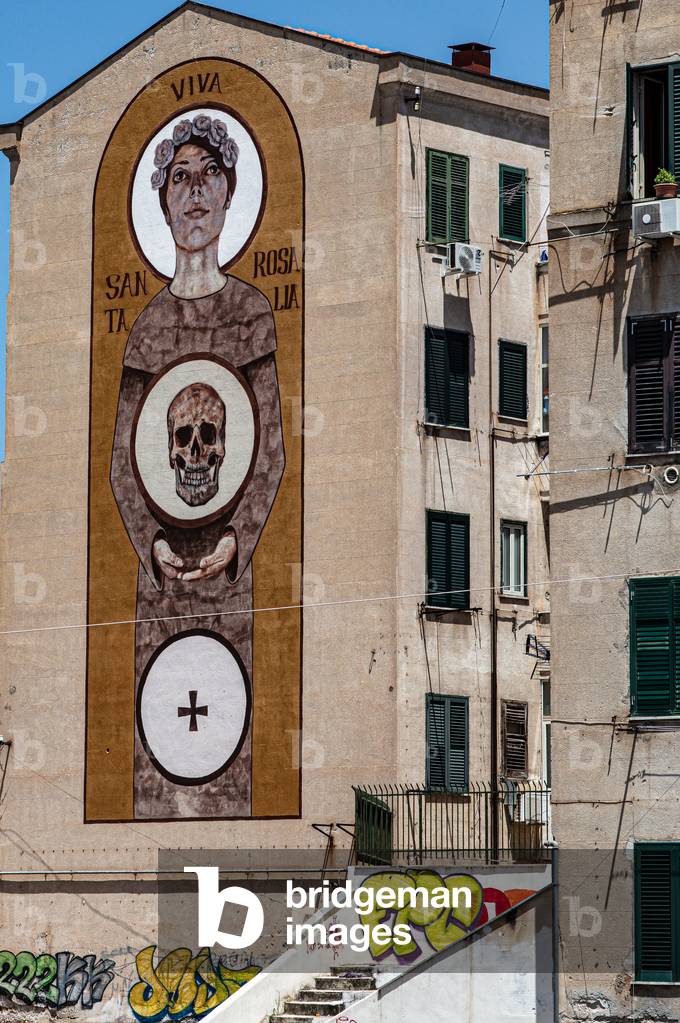 Holy Rosalia by Igor Scalisi Palminteri. Ballaro. palermo