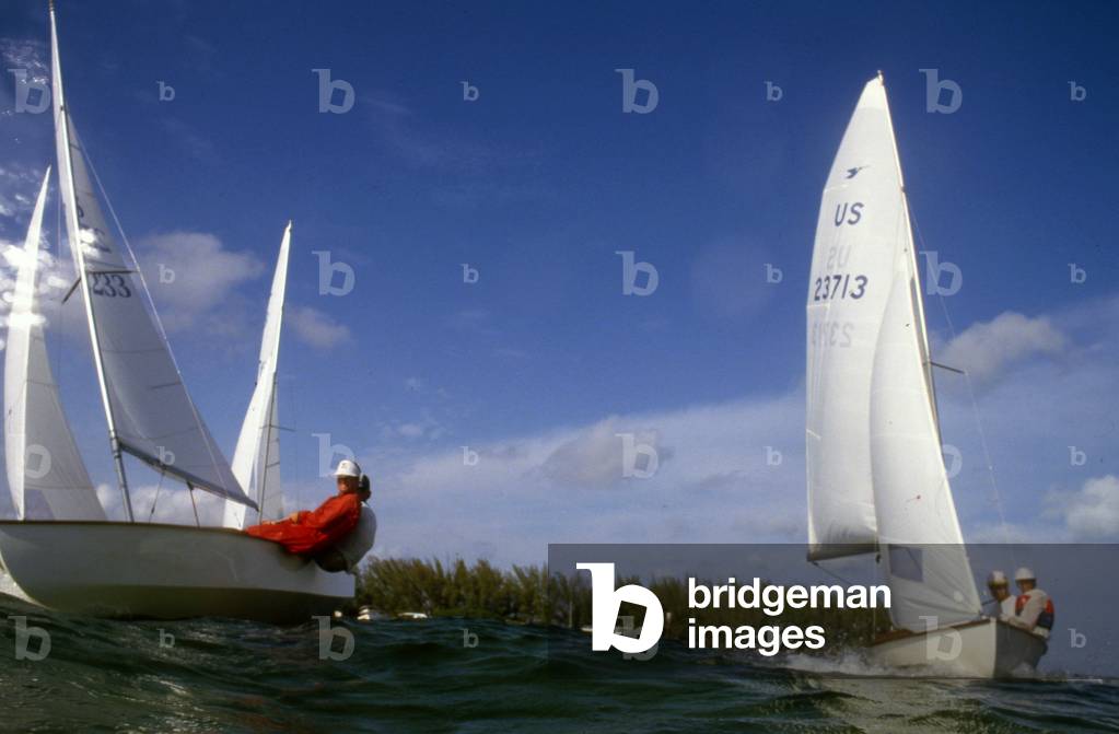 Racing on Biscayne Bay, c.1990 (photo)