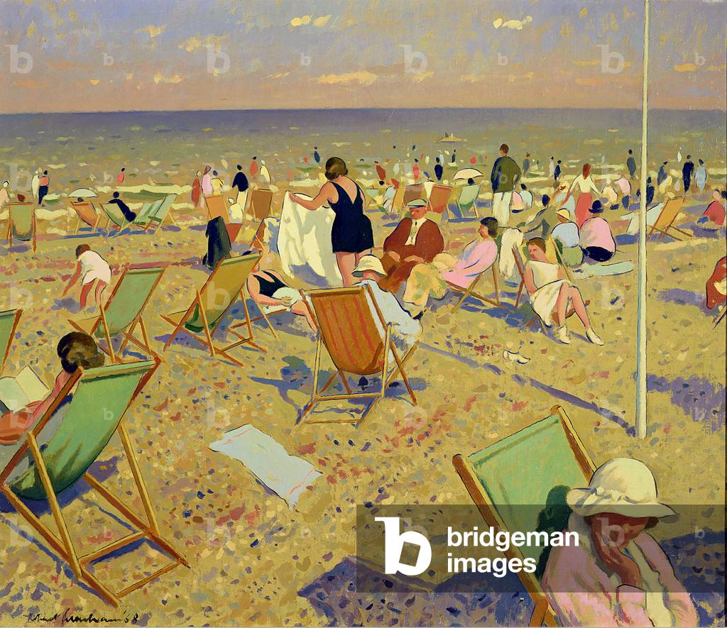Immagine di Dipinto "Scena da spiaggia", 1958 di Robert Duckworth Greenham