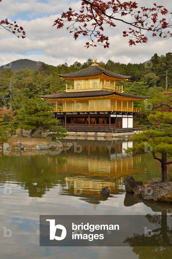 Kinkaku-ji (Golden Pavilion Temple) or Rokuon-ji (Deer Garden Temple) - Kyoto (Japan) - Kamakura period - Buddhist temple - pond garden - UNESCO World Heritage designation 1994 - Kinkaku-ji (Temple of the Golden Pavilion) or Rokuon-ji (Deer Garden Temple) - Kyoto (Japan) - Kamakura period - Buddhist temple - pond garden UNESCO World Heritage Site 1994