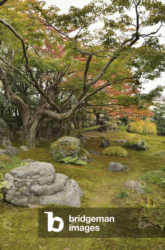 Horin-ji - Kyoto (Japan) - ere Showa - Buddhist temple - karesansui (dry landscape garden) - Horin-ji - Kyoto (Japan) - Showa period - Buddhist temple - karesansui (dry landscape garden)